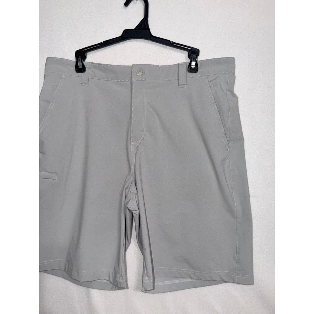 Columbia PFG Blood and Guts III Fishing Shorts Mens 36 Cool Grey Omni-Shield‎